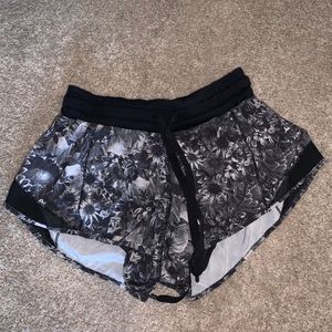 LULULEMON floral running shorts